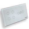T-4-Gang-plus-Fan-Dimmer-W-600x600-1.jpg Swiss Home Automation 4 Gang and Dimmer Switch, photo 2