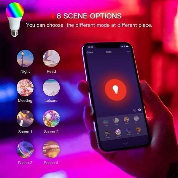 Smart LED Bulb Multi Color 10 Watt - Image 5