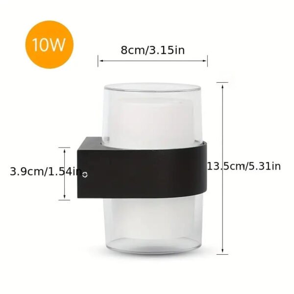 Led Fancy Wall Lights for Bedroom Modern Round Outdoor Indoor Lighting Decoration Mounted Light For Bathroom Stair Aisle Led Garden Porch Living Room - Image 11
