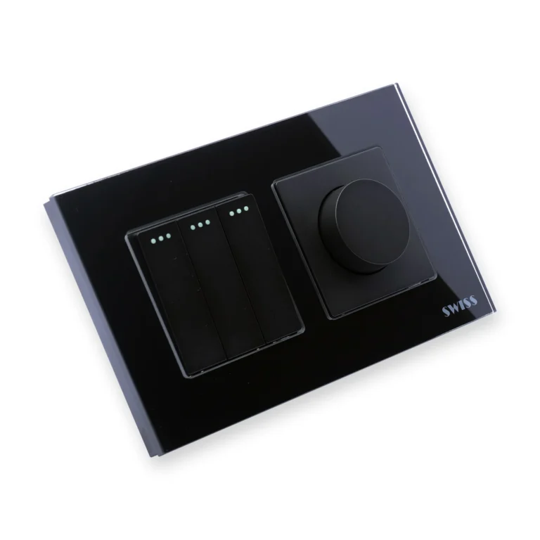 Swiss Luxury 3 Gang Switch and Dimmer