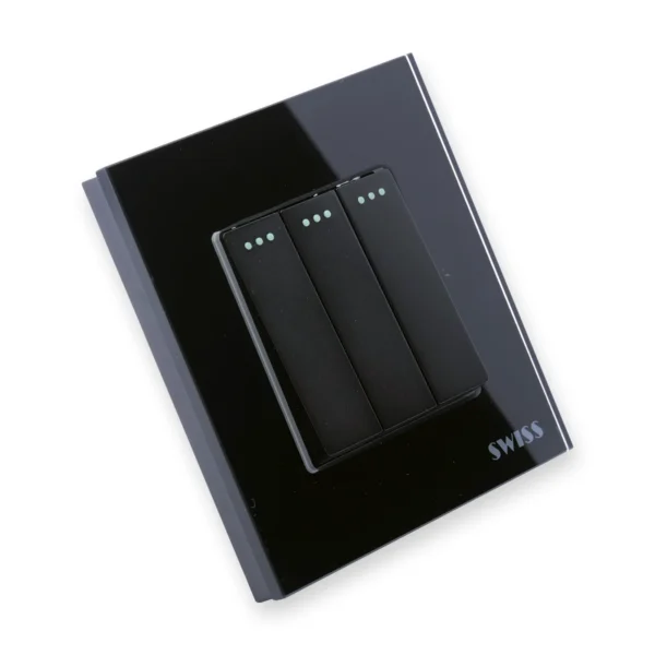 Swiss Luxury 3 Gang Switch (Black) Swiss Luxury 3 Gang Switch, photo 5