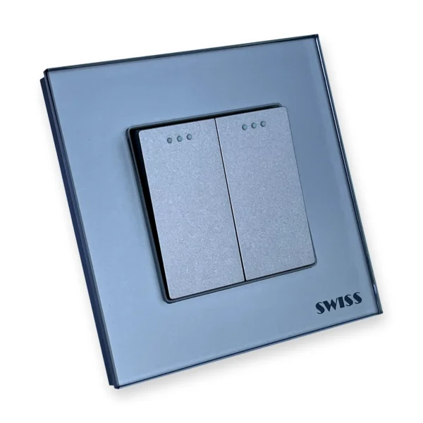 Swiss Luxury 2 Gang Switch, photo 7