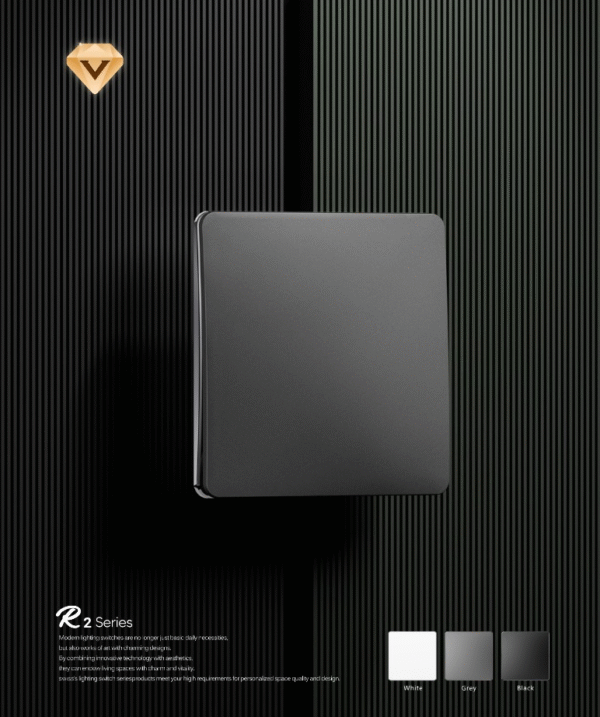 prime luxury piano switches 6m series grey