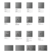 prime luxury piano switches 6m series grey