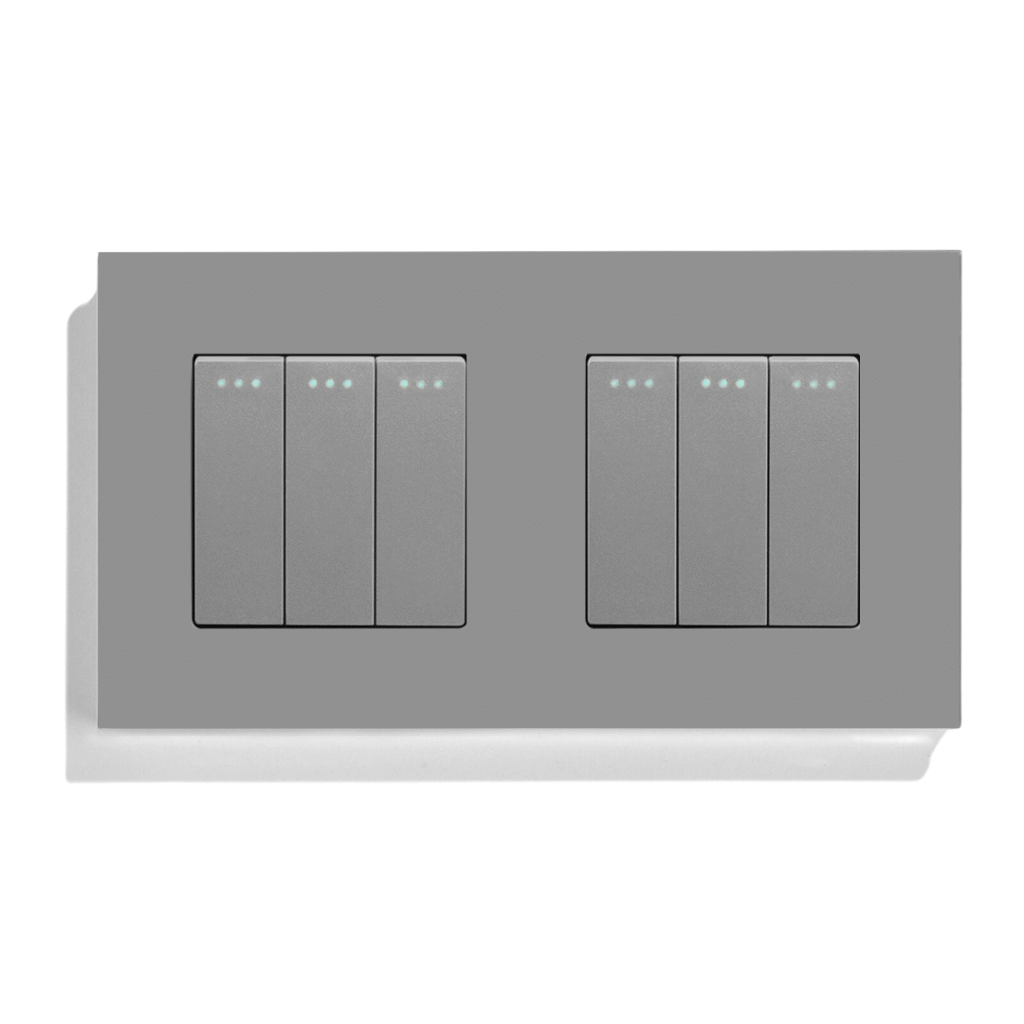 Swiss High Quality Matt Switches in grey