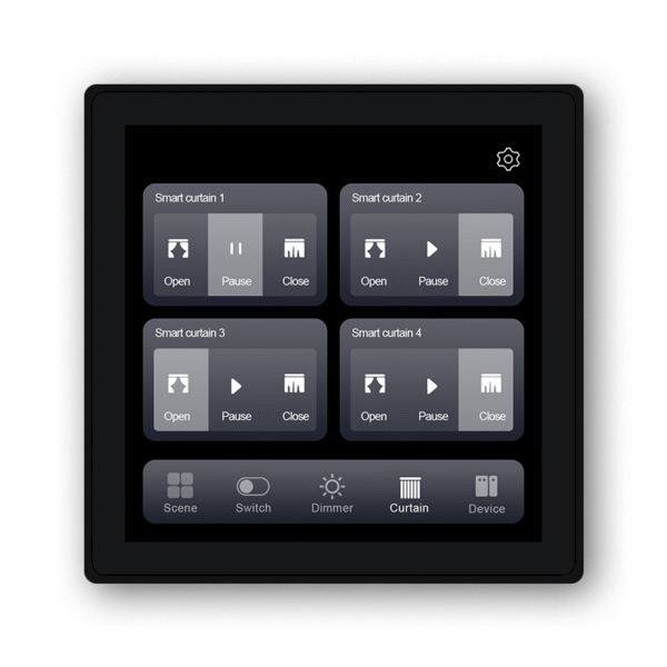 Swiss Smart Control Panel 4 inch Touch Screen Switch, Smart Curtain Switch and Dimmer control - Image 5