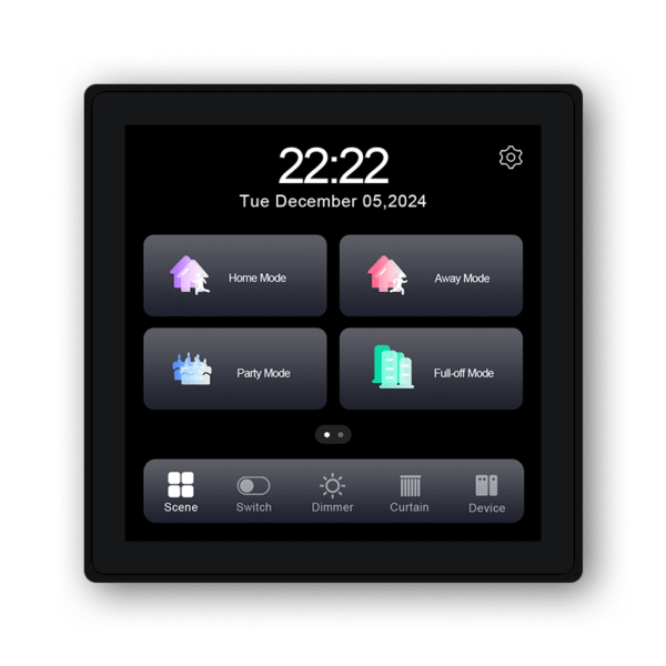 Swiss Smart Control Panel 4 inch Touch Screen Switch, Smart Curtain Switch and Dimmer control - Image 3