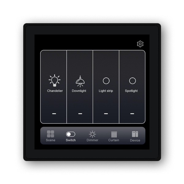 Swiss Smart Control Panel 4 inch Touch Screen Switch, Smart Curtain Switch and Dimmer control - Image 6