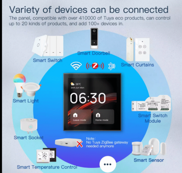 Swiss Smart Control Panel 4 inch Touch Screen with Alexa Voice Control - Image 6