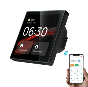 4-inch Alexa smart control panel with Leave mode and Home mode scene buttons