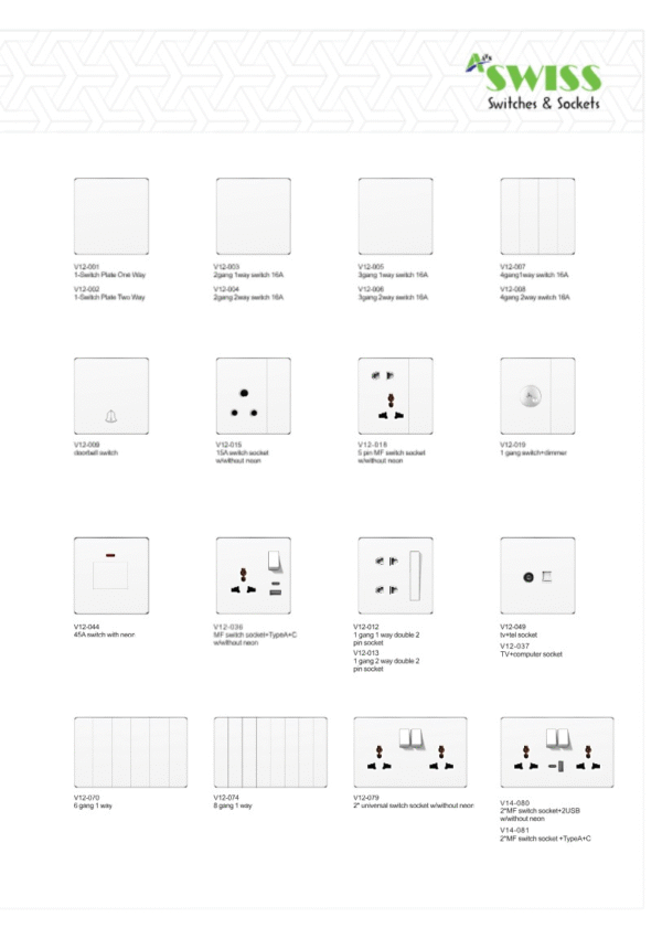 swiss luxury prime piano switches r2 series grey copy