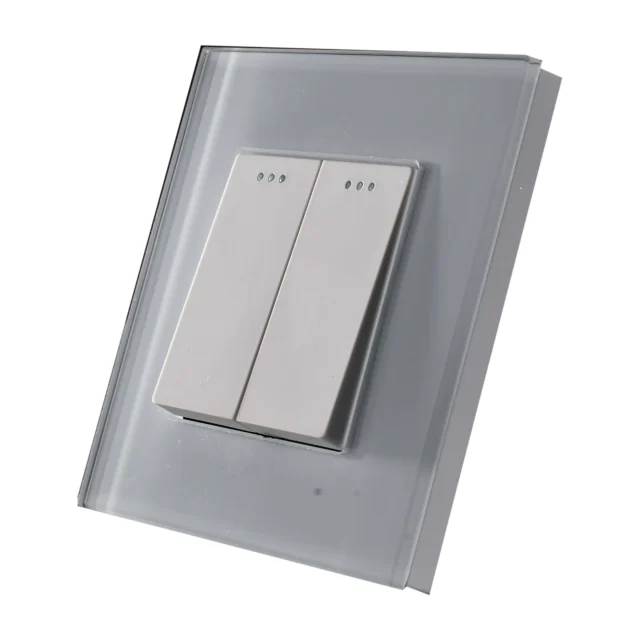 Swiss Luxury Edge Series 2 Gang Switch Swiss Luxury Edge Series 2 Gang Switch