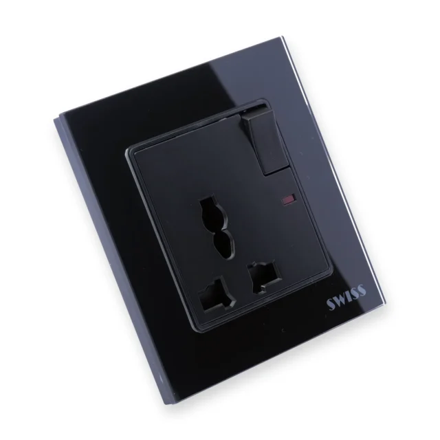 Swiss Luxury Switched Universal Socket Swiss Luxury Switched Universal Socket