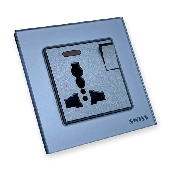 Swiss Luxury Switched Universal Socket Swiss Luxury Switched Universal Socket, photo 3